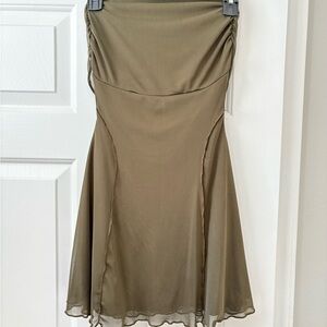PrettyLittleThing Olive Green Dress